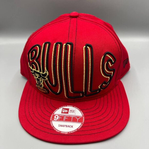 Chicago Bulls‎ Hat Men Red 9Fifty New Era NBA Snap Back Cap New